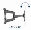 Gembird WM-75ST-01 Full-motion TV wall mount 32”-75” Black