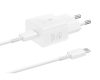 Samsung 25W PD Power Adapter with USB-C cable White
