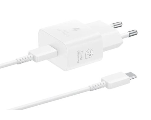 Samsung 25W PD Power Adapter with USB-C cable White
