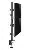 Gembird MA-D2-02 Adjustable 2-display vertical desk mount 17”-32” Black