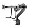 Gembird MA-DA2-04 Desk mounted adjustable monitor arm for 2 monitors 17"-32" Black