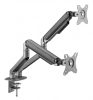 Gembird MA-DA2-05 Desk mounted adjustable double monitor arm 17"-32" Space Grey