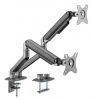 Gembird MA-DA2-05 Desk mounted adjustable double monitor arm 17"-32" Space Grey