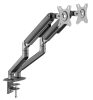 Gembird MA-DA2-05 Desk mounted adjustable double monitor arm 17"-32" Space Grey