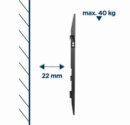 Gembird WM-70F-02 TV Wall Mount 37"-70" Black