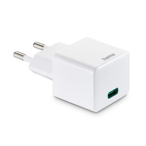 Hama Hálózati adapter USB Type-C Mini PD QC 20W White