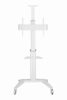 Gembird TVS-70T-02-W Aluminum TV floor stand with caster wheels 37"-70" White