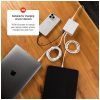 FIXED hálózati töltőállomás, 2xUSB-C/1xUSB, GaN technológia, PD 3.1 támogatás, 140W, fehér