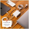 FIXED hálózati töltőállomás, 2xUSB-C/1xUSB, GaN technológia, PD 3.1 támogatás, 140W, fehér