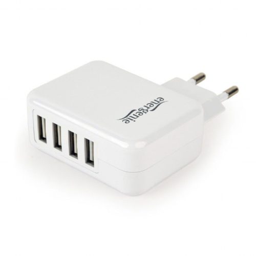 Gembird EG-U4AC-02 Universal USB Charger White