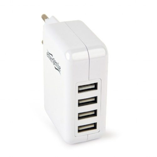 Gembird EG-U4AC-02 Universal USB Charger White