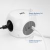 ACT Power Strip Cube F Socket Hálózati Elosztó 3DIN 1,5m White