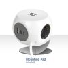 ACT Power Strip Cube F Socket Hálózati Elosztó 3DIN 1,5m White
