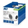 ACT Power Strip Cube E Socket Hálózati Elosztó 3DIN 1,5m White