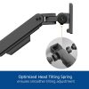 ACT AC8343 Dual Monitor Arm Office Premium with Gas Spring Pole Mounted