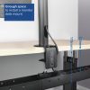 ACT AC8376 Under Desk Extendable Cable Management Tray with Clamp Mount