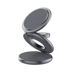   FIXED MagPowerstation Round vezeték nélküli töltő szürke