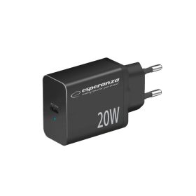 Esperanza EZC104K Quick Power Charger 20W USB-C PD Black
