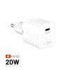 FIXED Mini USB-C Travel-Charger 20W White