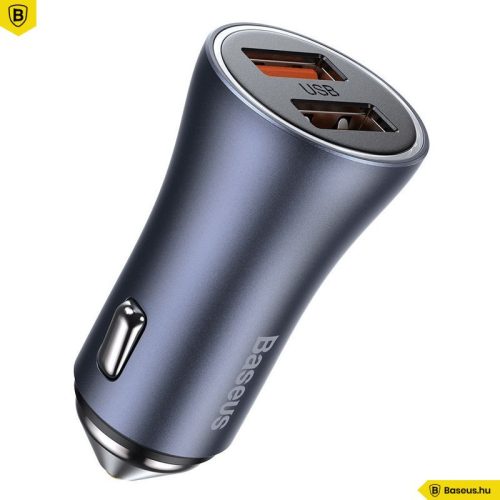 Baseus Golden Contactor Pro 40W Car Charger Grey