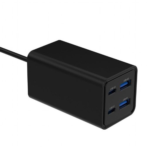 Gembird 4-port 65 W GaN USB PowerDelivery fast charger Black