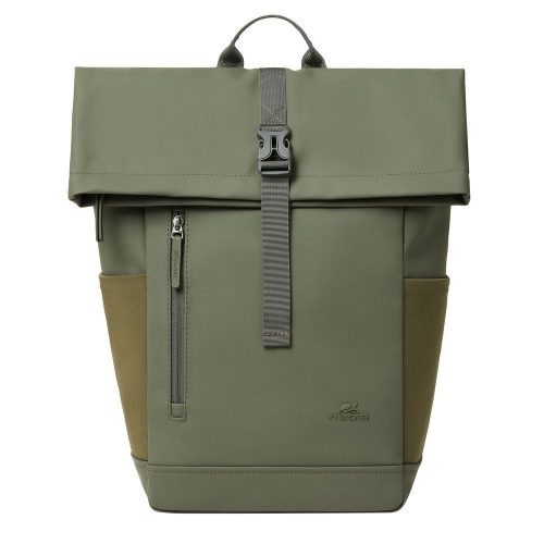 RivaCase 7826 ECO 17L Roll top backpack 14" Olive Green