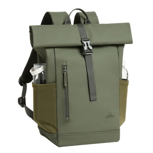 RivaCase 7826 ECO 17L Roll top backpack 14" Olive Green