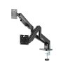 Gembird Desk mounted adjustable double monitor arm 17"-32" Black