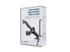 Gembird Desk mounted adjustable double monitor arm 17"-32" Black