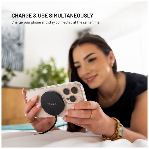 FIXED MagPad Slim Qi2 MagSafe Wireless töltő fekete