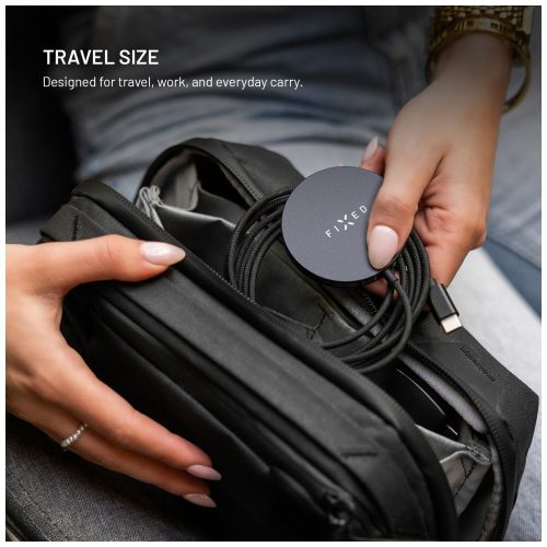 FIXED MagPad Slim Qi2 MagSafe Wireless töltő fekete