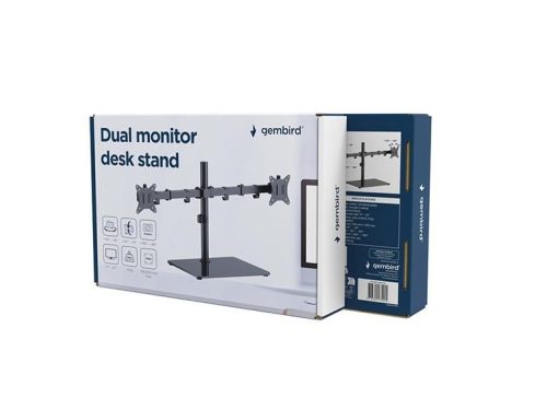 Gembird MS-D2ST-01 Dual monitor desk stand 17”-32” Black
