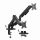 Gembird MA-DA2U-01 2-Display Mounting Arm with USB ports 17”-32” Black