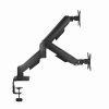 Gembird MA-DA2U-01 2-Display Mounting Arm with USB ports 17”-32” Black