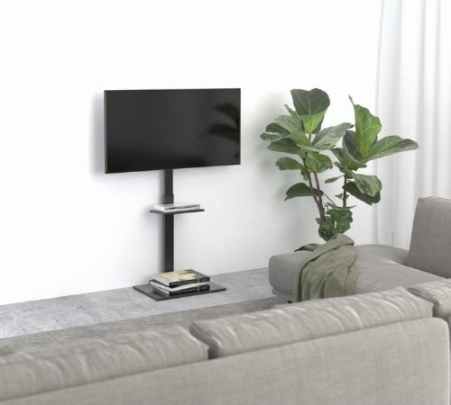 Gembird TVS-55T-02 TV floor stand 32"-55" Black