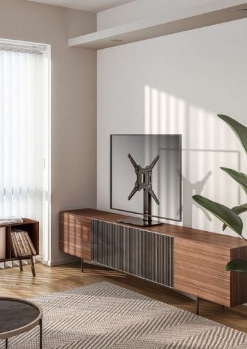 Gembird TVS-D55S-01 Tabletop TV stand (swivel) 23"-55" Black