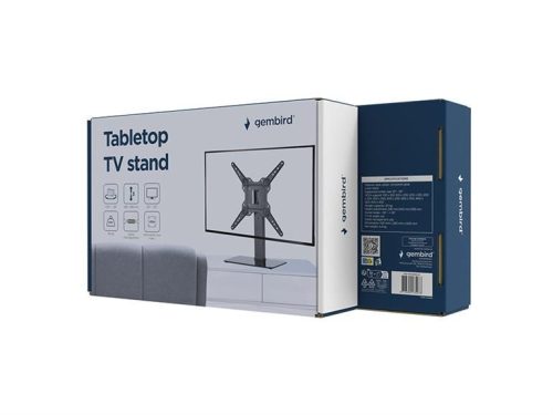 Gembird TVS-D55S-01 Tabletop TV stand (swivel) 23"-55" Black