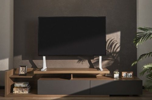 Gembird TVS-D90F-01 Tabletop TV stand 45"-90" Black
