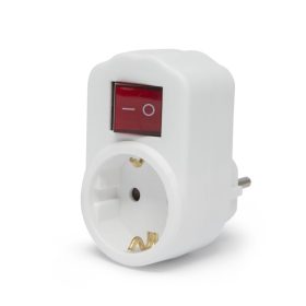 Delight Hálózati Elosztó Kapcsolóval 1DIN Fali White