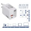 Akyga AK-CH-30 65W Wall Charger White