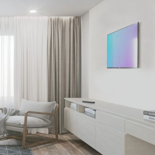 Hama TV Wall Bracket Rigid 191 cm (75") to 40 kg Wall Spacing 23mm