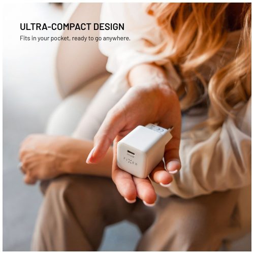 FIXED mini USB-C GaN töltő 65W fehér