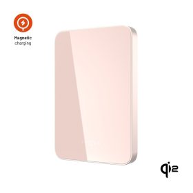 FIXED MagZen 5 Qi2 külső akkumlátor 5000 mAh, rózsaszín