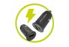 Mobile Origin 30W Super Car Charger CA19 - USB-C, USB-A Black