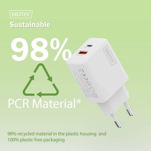 Digitus DA-10301 30W USB GaN Charger White