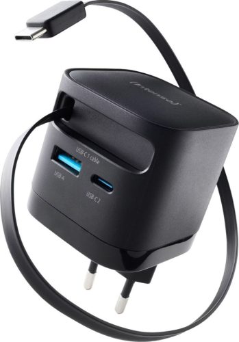 Intenso Compact Fast Charger 65W USB-C/USB-A Black