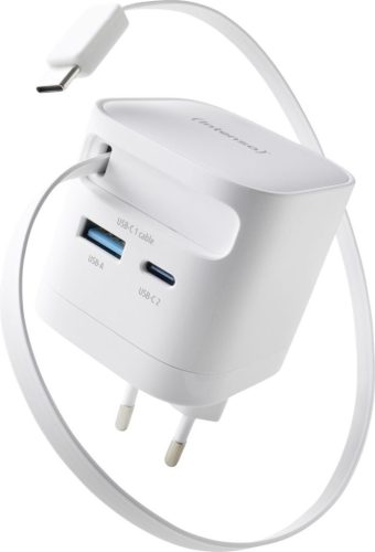 Intenso Compact Fast Charger 65W USB-C/USB-A White
