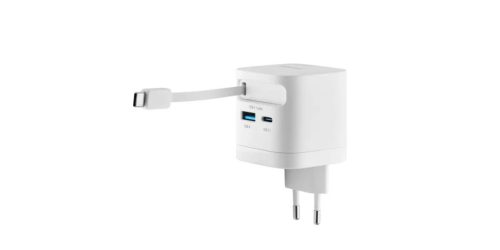 Intenso Compact Fast Charger 65W USB-C/USB-A White