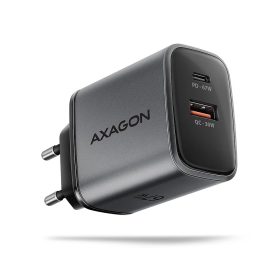   AXAGON ACU-PQ67 PD3.0 & QC4+ 2xOUTPUTS wall charger 67W Black