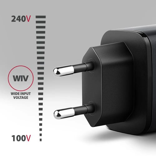 AXAGON ACU-PQ67 PD3.0 & QC4+ 2xOUTPUTS wall charger 67W Black